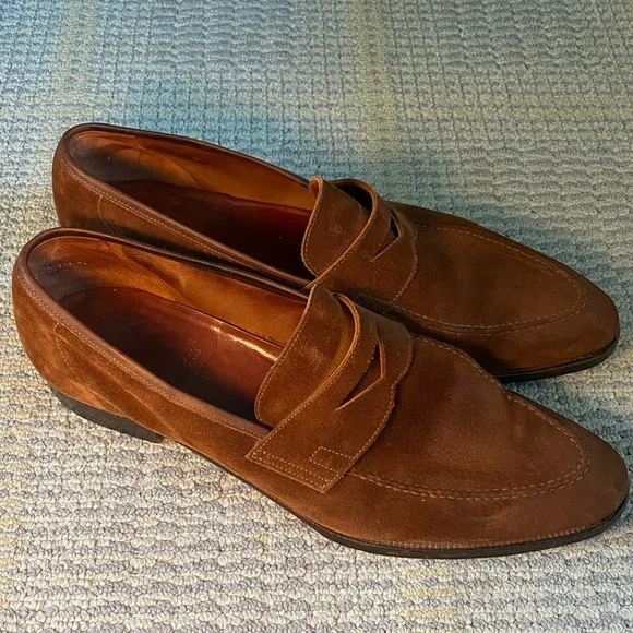 Crockett & Jones | Shoes | Crockett Jones Brown Suede Boston  display picture 3